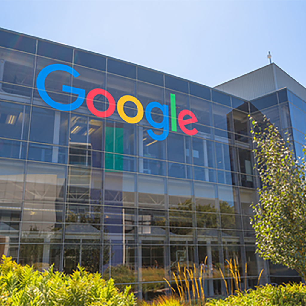 Google-Bürogebäude mit Logo