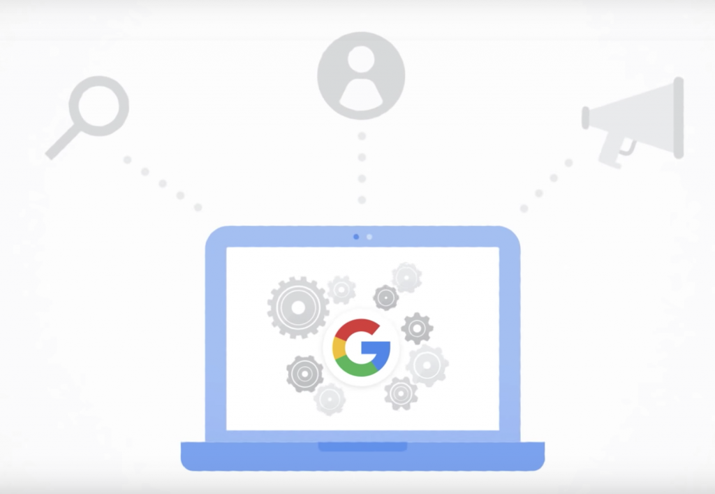 Illustration: Google-Suche auf Laptop