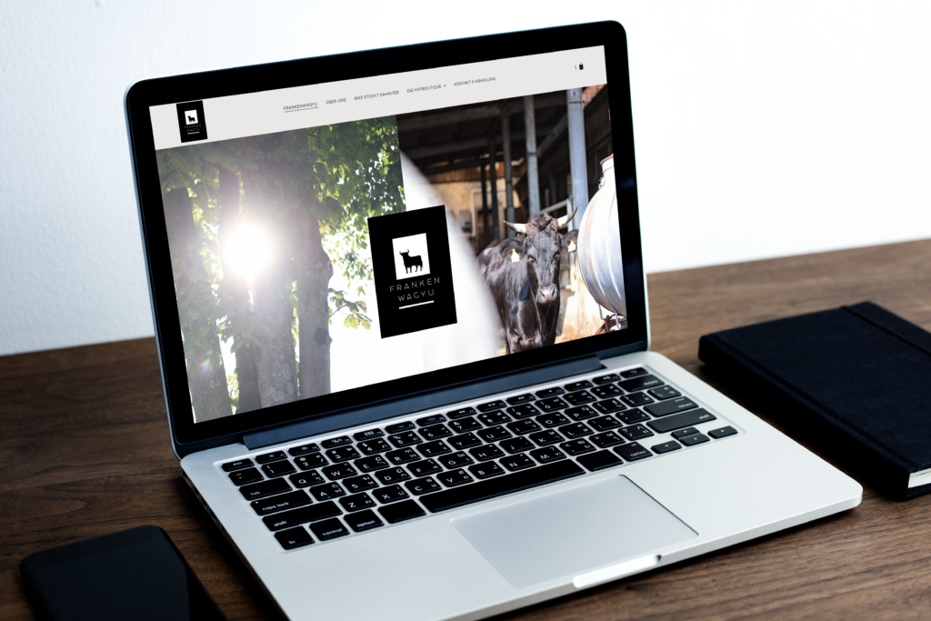 Frankenwagyu WooCommerce shop, desktop mockup