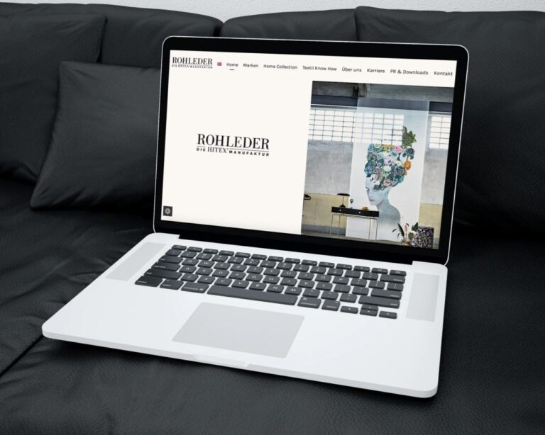 Rohleder Website – Desktop-Ansicht