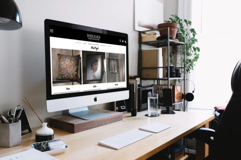 Rohleder Home Collection Magento-Shop – Desktop-Mockup