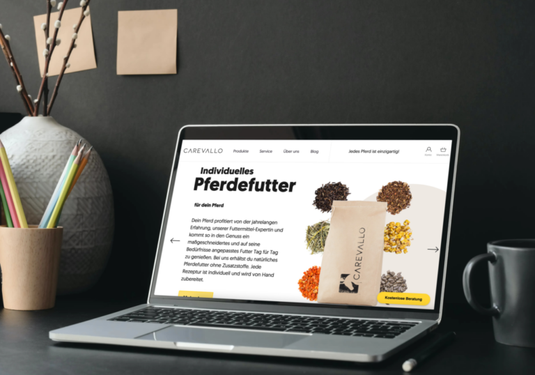 Carevallo Magento-Shop – Desktop-Mockup