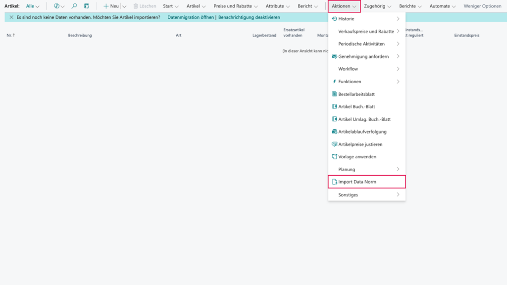 Screenshot einer Software-Oberfläche