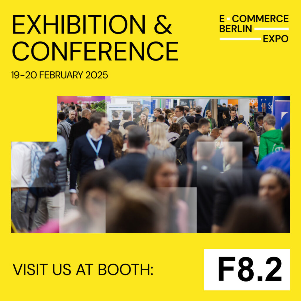 Banner: E-Commerce Berlin Expo, Stand F8.2