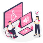 Illustration zur digitalen Barrierefreiheit